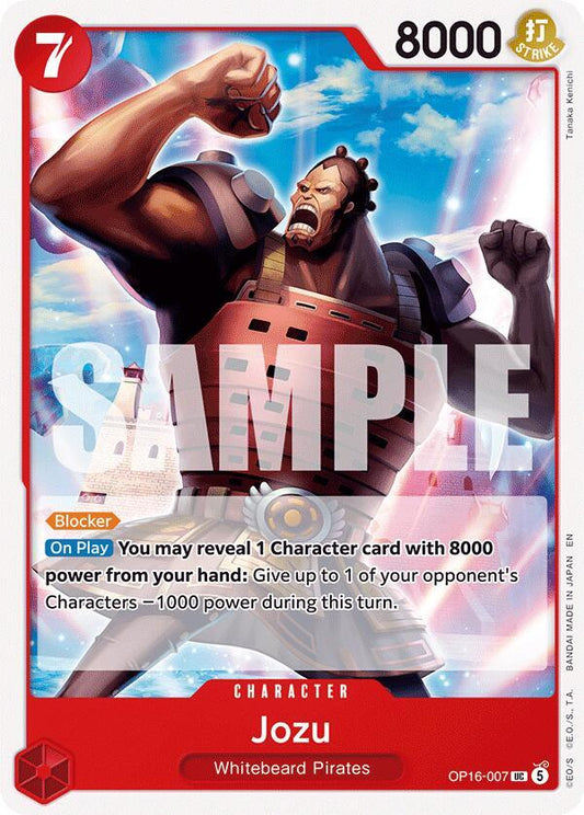 Jozu UC The Time of Battle OP16-007 NM