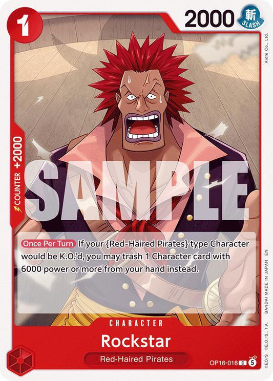 Rockstar C The Time of Battle OP16-018 NM