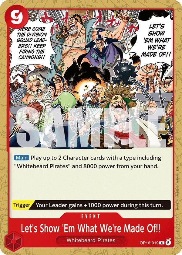 Let's Show 'Em What We're Made Of!! C The Time of Battle OP16-019 NM