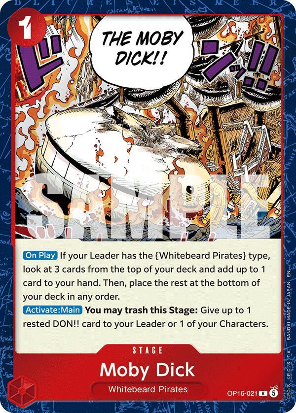 Moby Dick R The Time of Battle OP16-021 NM