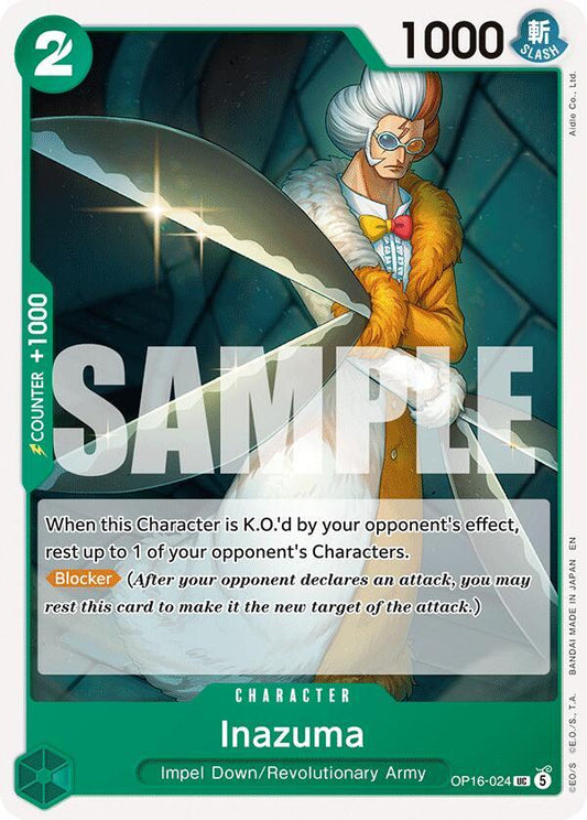 Inazuma UC The Time of Battle OP16-024 NM