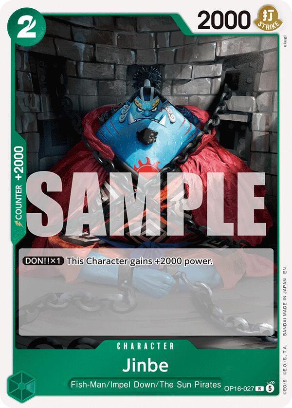 Jinbe (027) R The Time of Battle OP16-027 NM