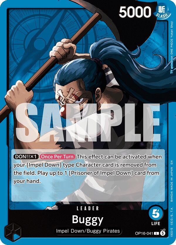 Buggy (041) L The Time of Battle OP16-041 NM