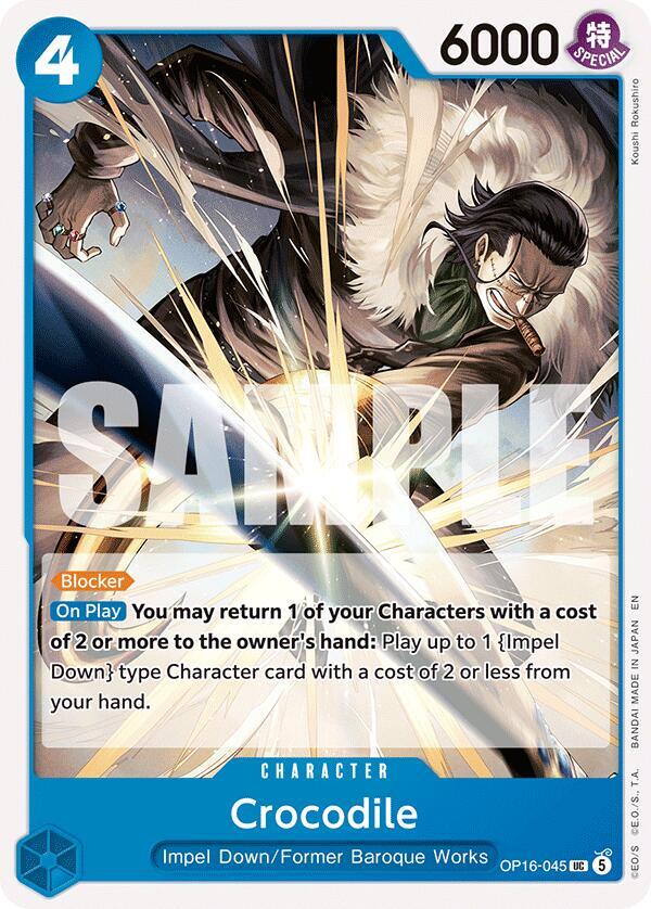 Crocodile UC The Time of Battle OP16-045 NM