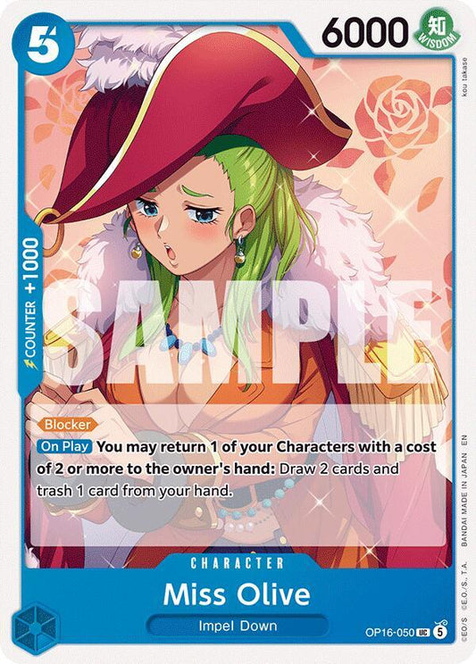Miss Olive UC The Time of Battle OP16-050 NM