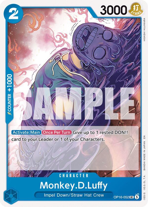 Monkey.D.Luffy (052) UC The Time of Battle OP16-052 NM