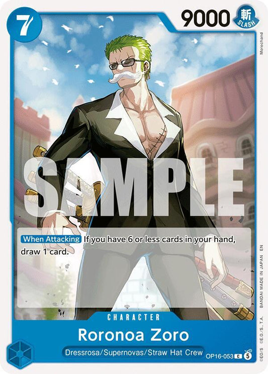 Roronoa Zoro (053) C The Time of Battle OP16-053 NM
