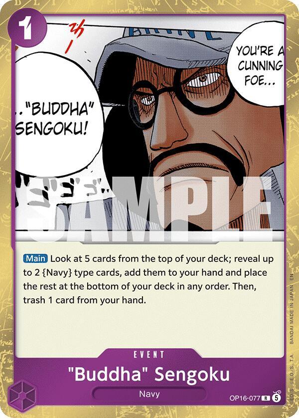 "Buddha" Sengoku R The Time of Battle OP16-077 NM