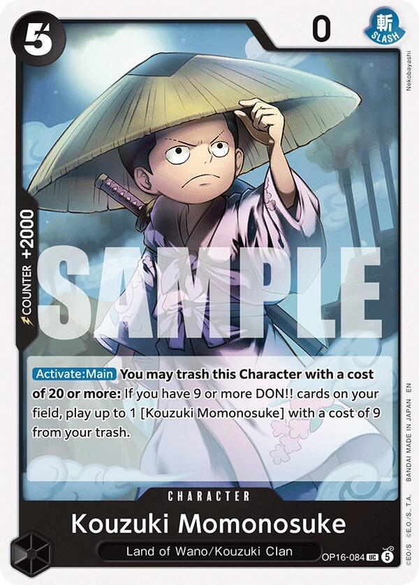 Kouzuki Momonosuke (084) UC The Time of Battle OP16-084 NM