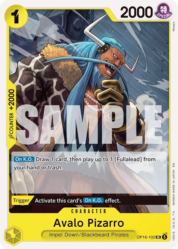 Avalo Pizarro UC The Time of Battle OP16-102 NM