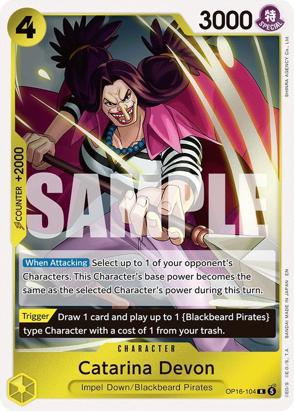 Catarina Devon R The Time of Battle OP16-104 NM