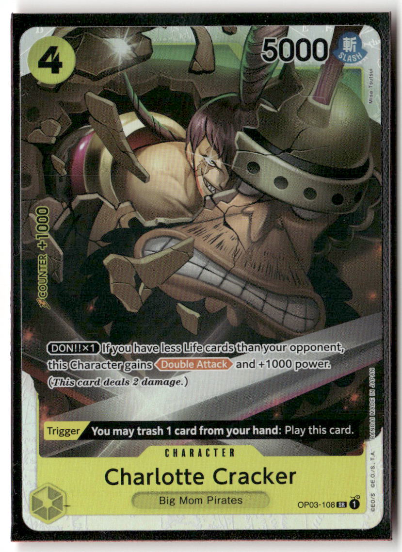 Charlotte Cracker (Reprint) SR Premium Booster -The Best- OP03-108 NM