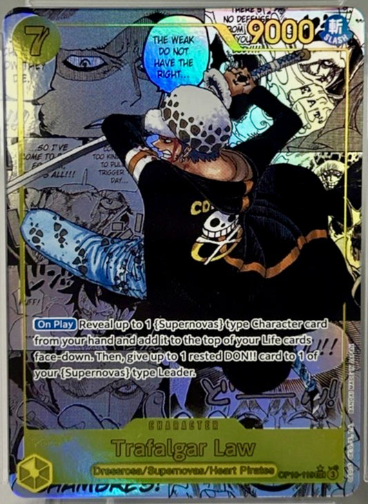2025 One Piece OP10 EN Manga Alternate Art #119 Trafalgar Law GEM MINT