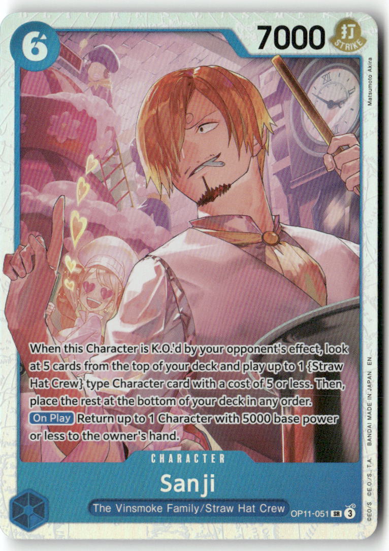 Sanji SR A Fist of Divine Speed OP11-051 NM