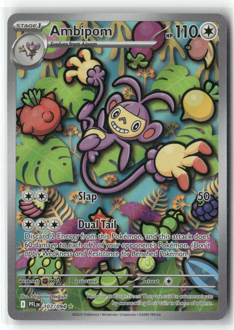 Ambipom Illustration Rare ME02: Phantasmal Flames 107/094 NM