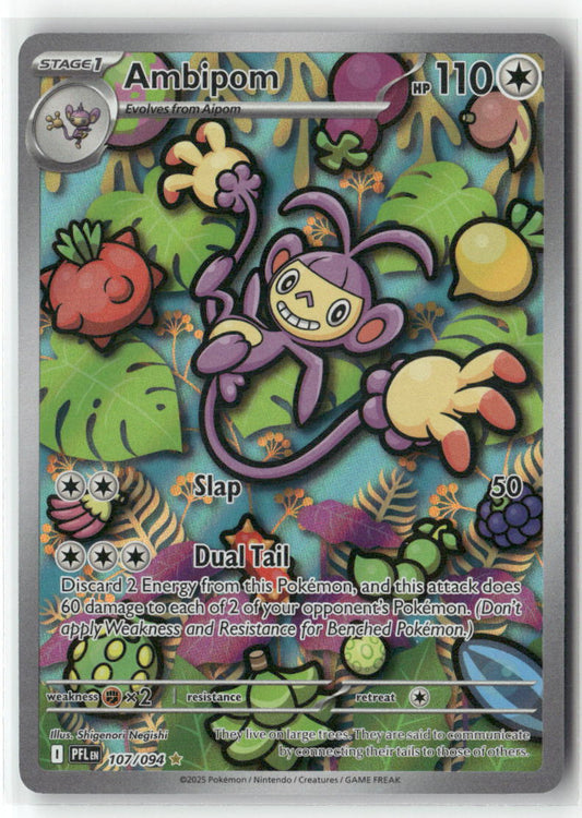 Ambipom Illustration Rare ME02: Phantasmal Flames 107/094 NM