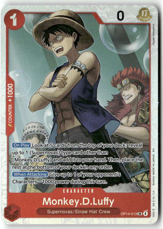 Monkey.D.Luffy SR The Azure Sea's Seven OP14-013 NM