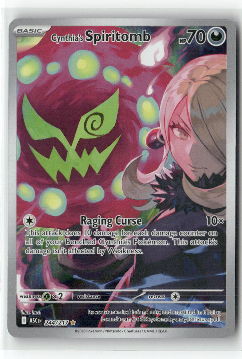 Cynthia's Spiritomb Illustration Rare ME: Ascended Heroes 244/217 NM