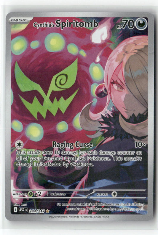 Cynthia's Spiritomb Illustration Rare ME: Ascended Heroes 244/217 NM