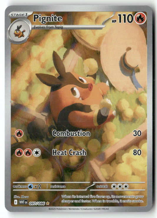 Pignite Illustration Rare SV: White Flare 097/086 NM
