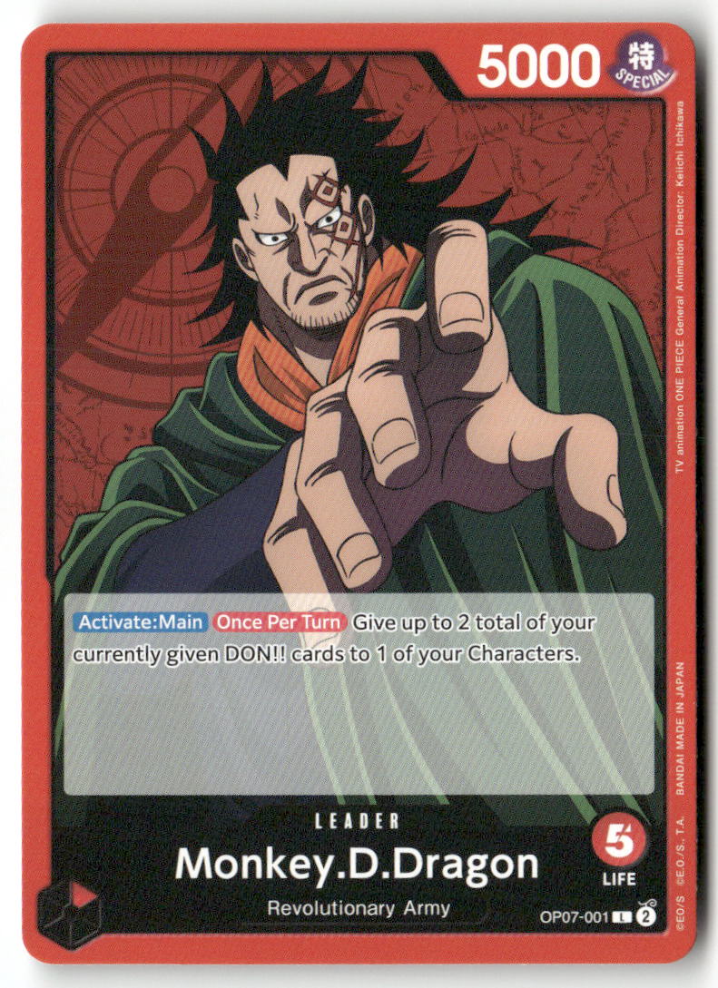 Monkey.D.Dragon (001) L 500 Years in the Future OP07-001 NM