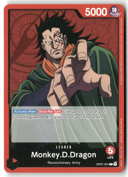 Monkey.D.Dragon (001) L 500 Years in the Future OP07-001 NM