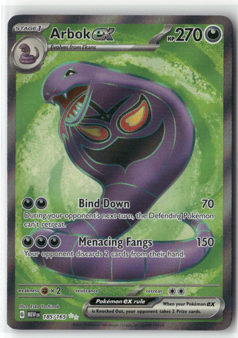 Arbok ex Ultra Rare SV: Scarlet & Violet 151 185/165 NM