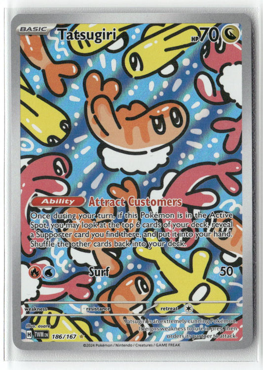 Tatsugiri Illustration Rare SV06: Twilight Masquerade 186/167 NM