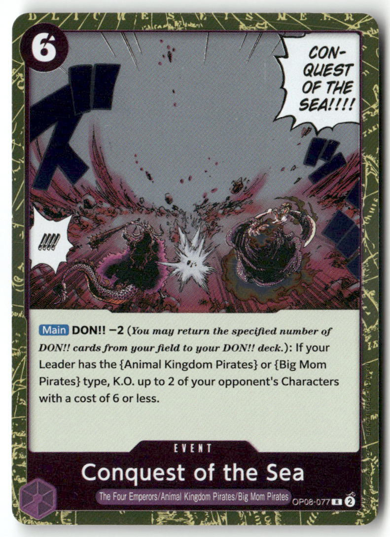 Conquest of the Sea R Two Legends OP08-077 NM