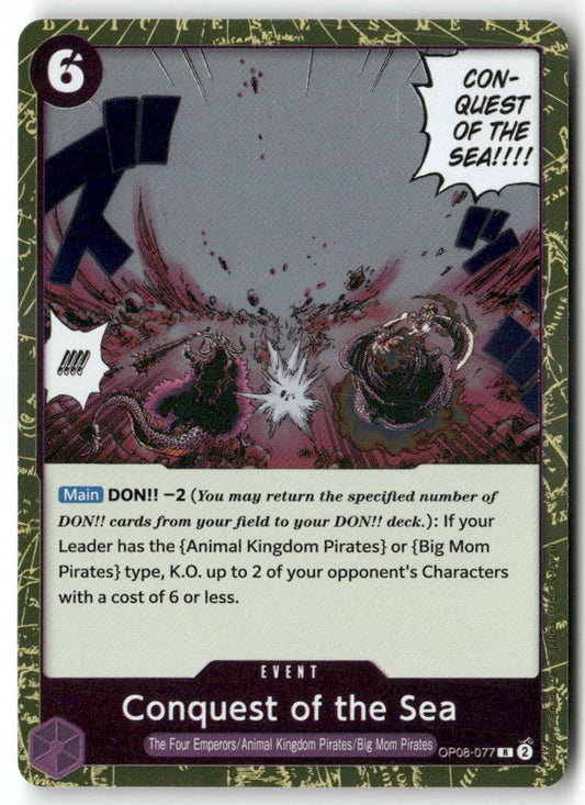 Conquest of the Sea R Two Legends OP08-077 NM