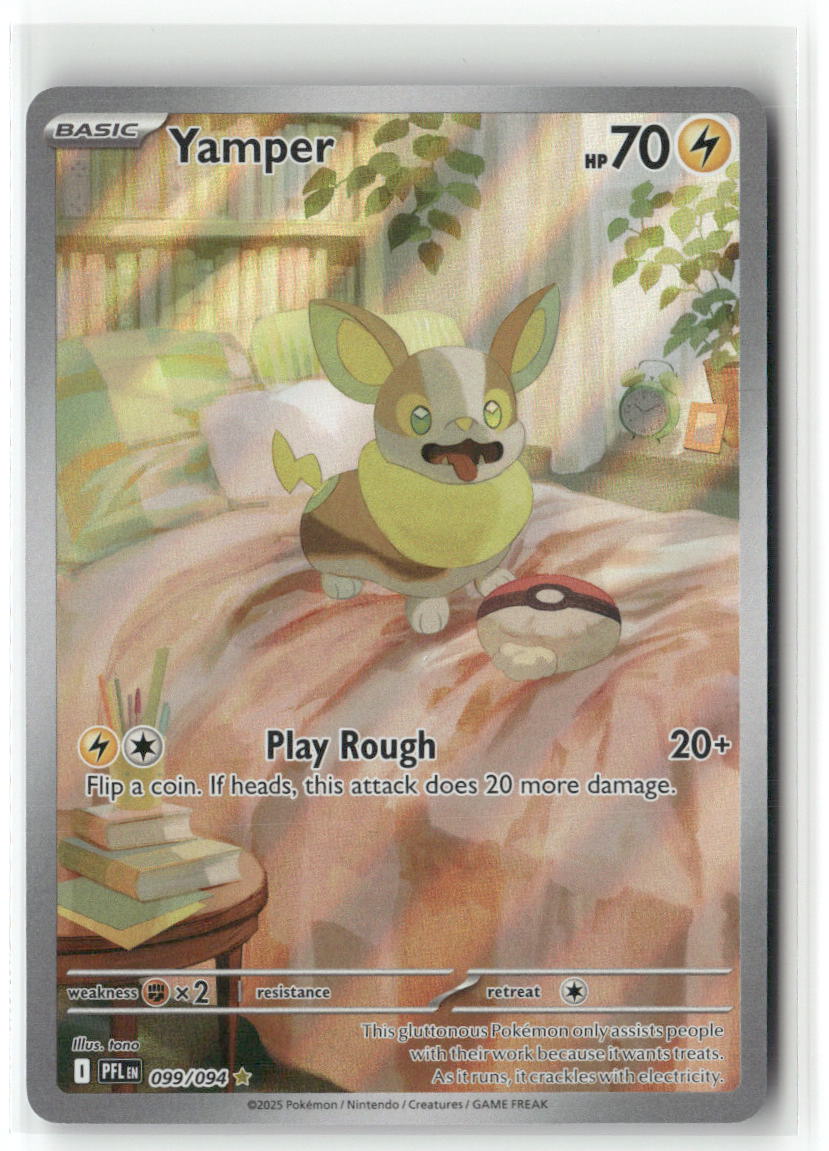 Yamper Illustration Rare ME02: Phantasmal Flames 099/094 NM