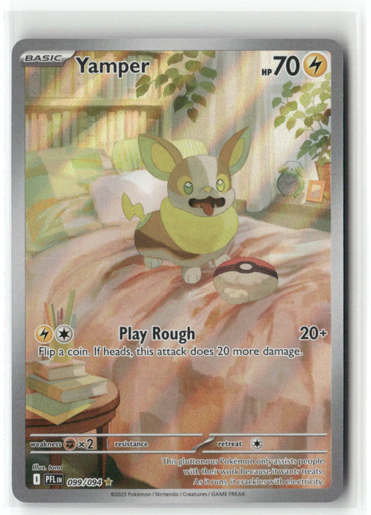 Yamper Illustration Rare ME02: Phantasmal Flames 099/094 NM