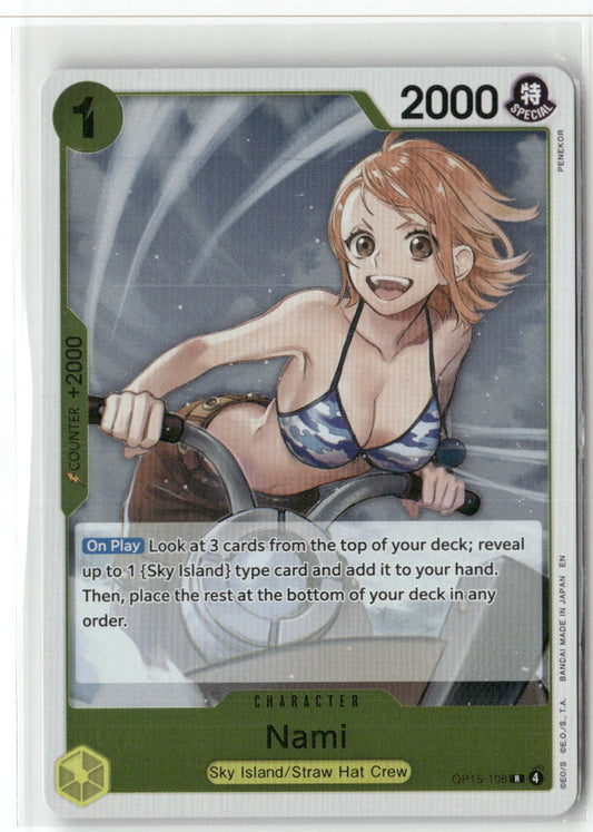 Nami () R Adventure on Kami's Island OP15-108 NM