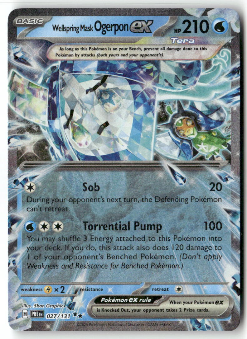Wellspring Mask Ogerpon ex Double Rare Prize Pack Series Cards 064/167 NM