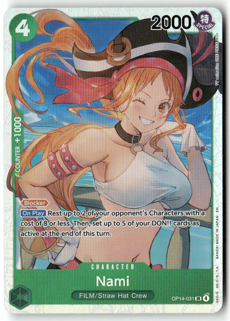 Nami SR The Azure Sea's Seven OP14-031 NM