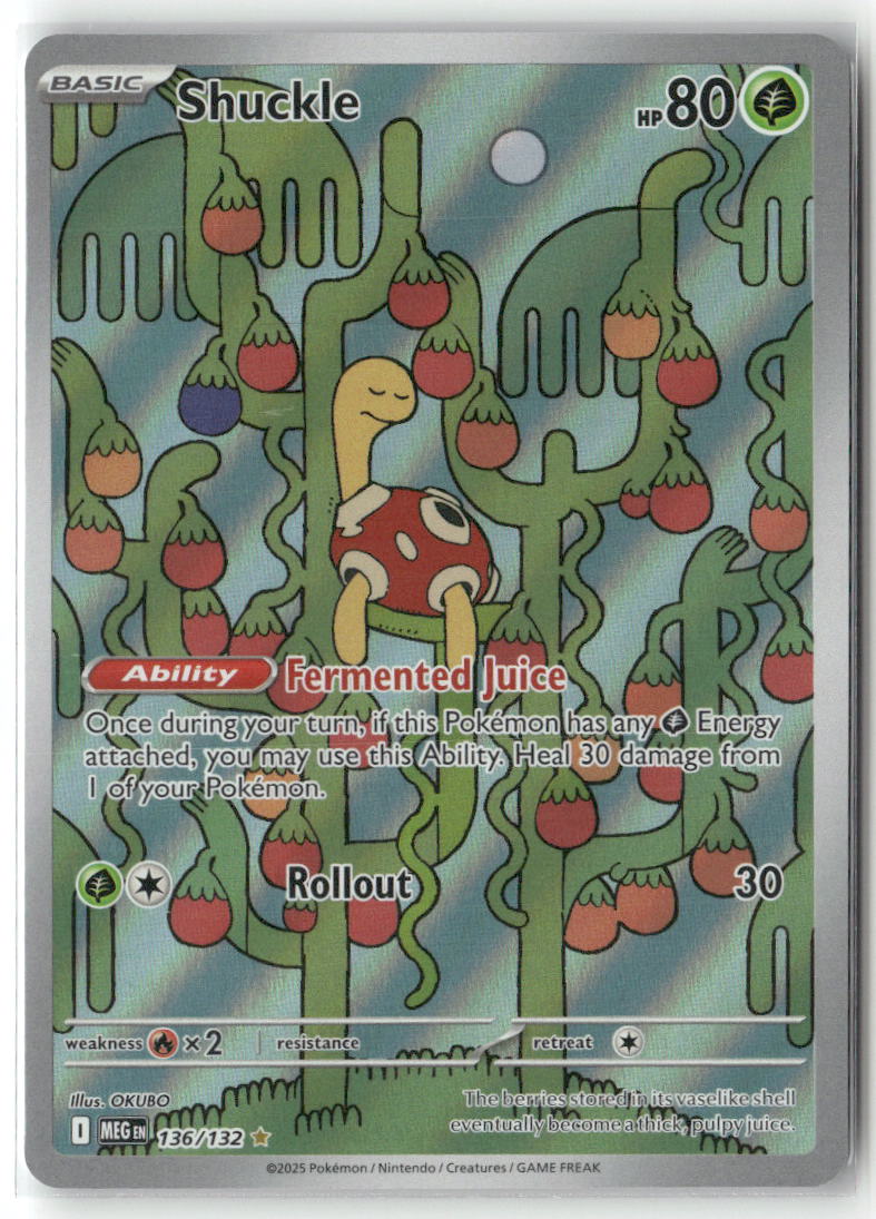 Shuckle Illustration Rare ME01: Mega Evolution 136/132 NM