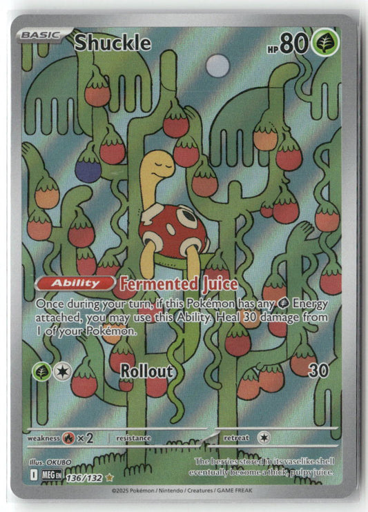 Shuckle Illustration Rare ME01: Mega Evolution 136/132 NM