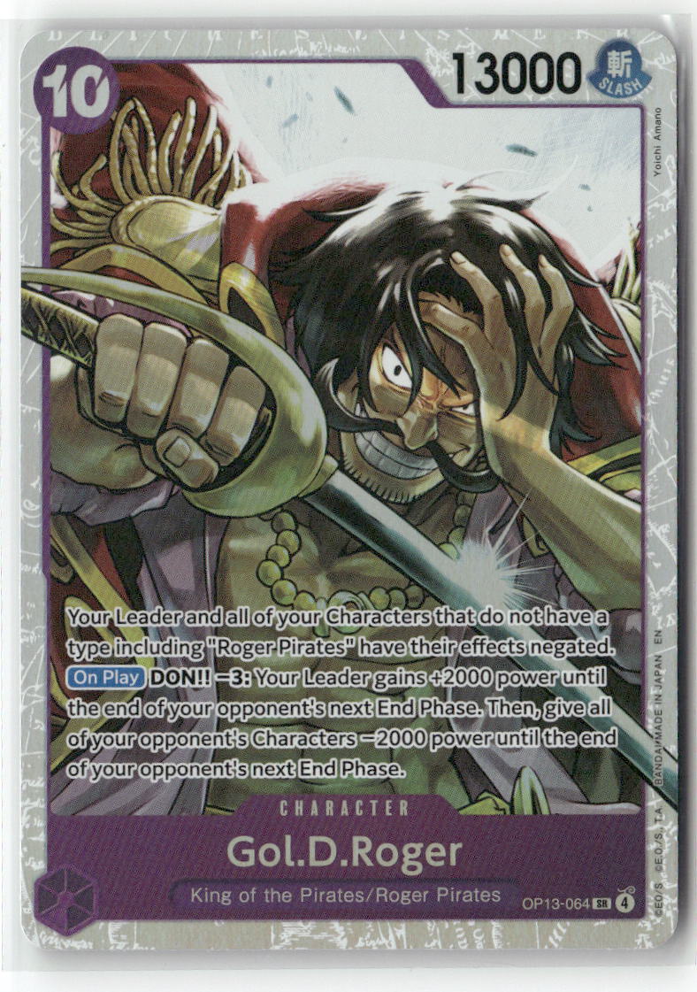 Gol.D.Roger (064) SR Carrying On His Will OP13-064 NM