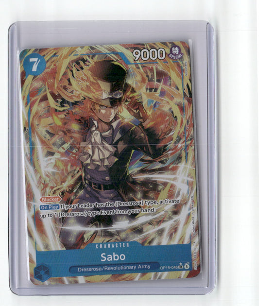 Sabo (Alternate Art) SR Adventure on Kami's Island OP15-046 NM