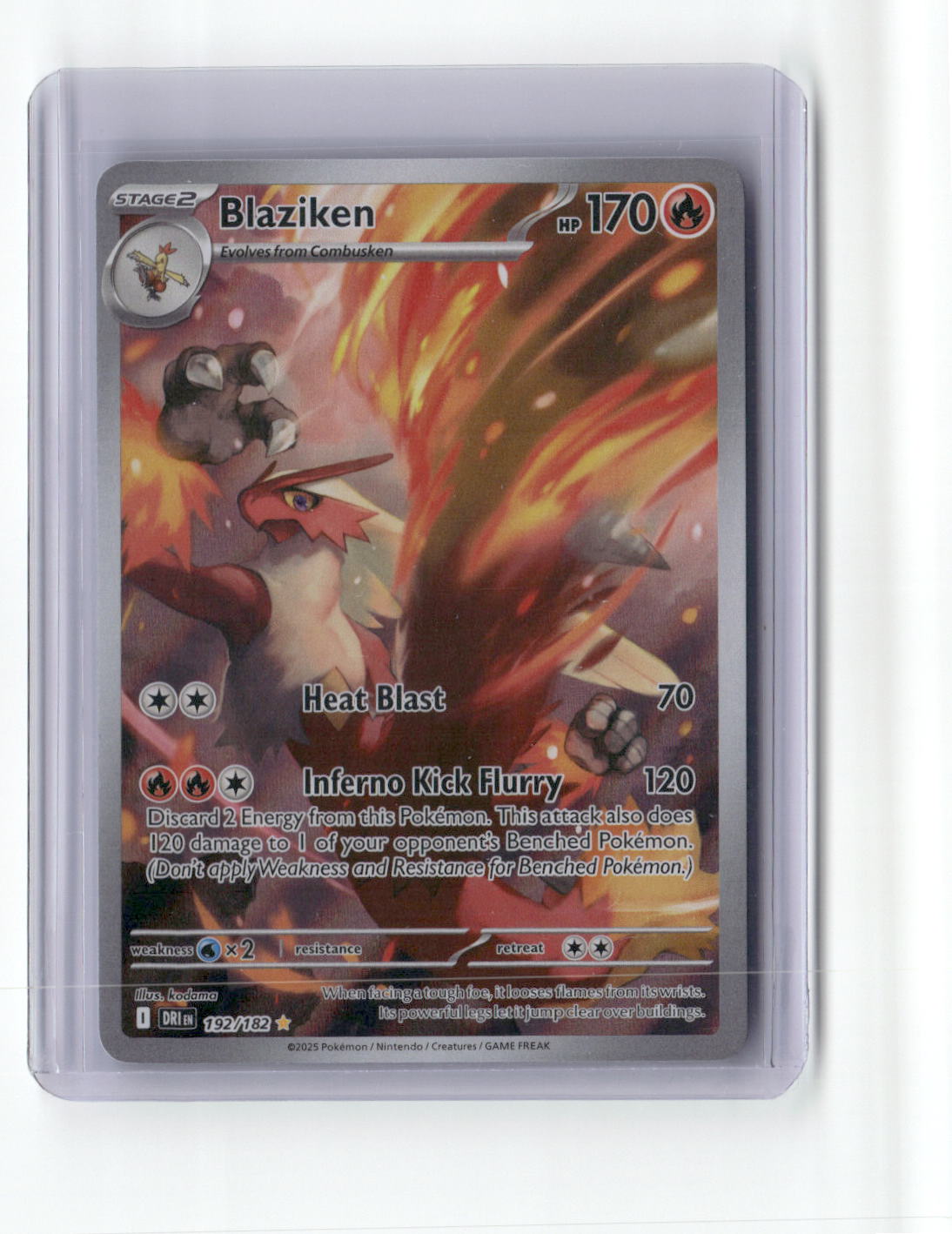 Blaziken Illustration Rare SV10: Destined Rivals 192/182 NM