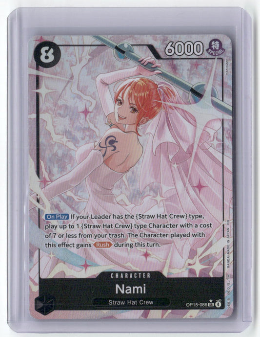 Nami () (Alternate Art) SR Adventure on Kami's Island OP15-086 NM