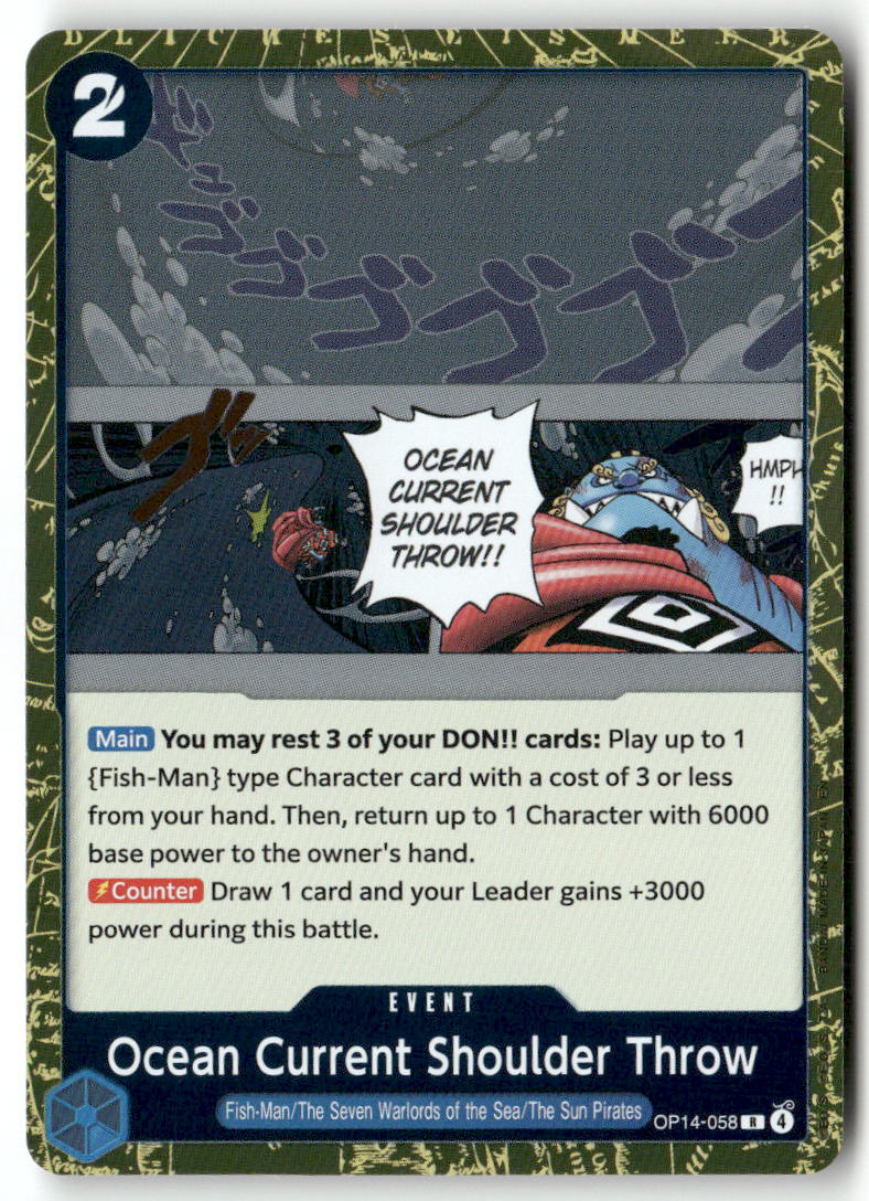 Ocean Current Shoulder Throw R The Azure Sea's Seven OP14-058 NM