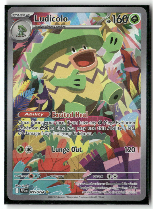 Ludicolo Illustration Rare ME02: Phantasmal Flames 095/094 NM