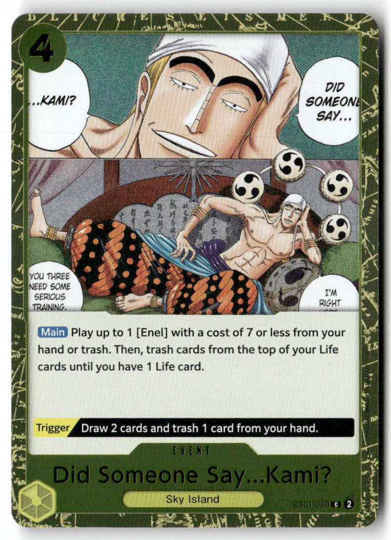 Did Someone Say...Kami? (Pirate Foil) C Premium Booster -The Best- Vol. 2 EB01-060 NM