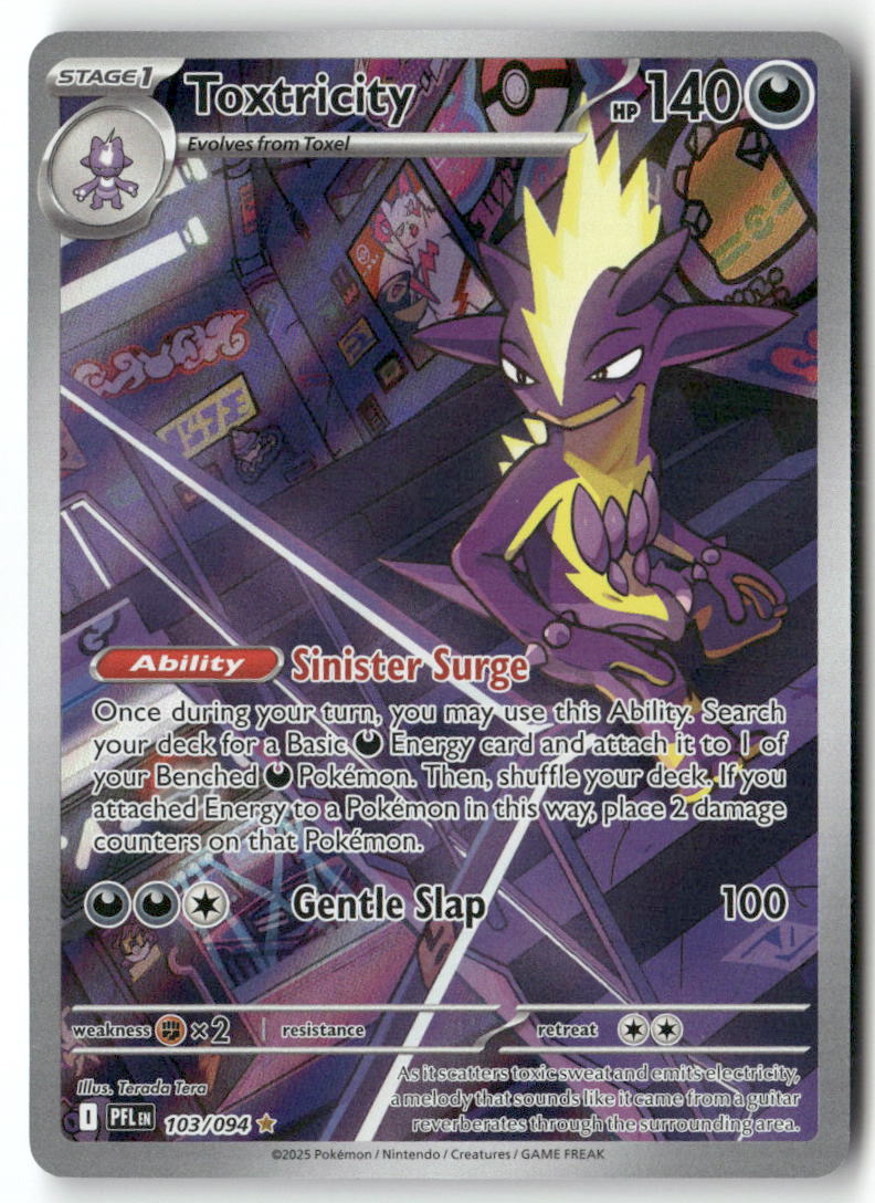 Toxtricity Illustration Rare ME02: Phantasmal Flames 103/094 NM