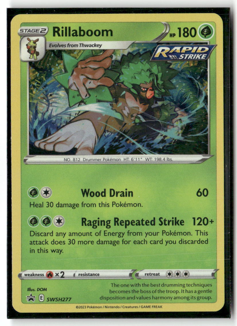 Rillaboom Promo SWSH: Sword & Shield Promo Cards SWSH277 NM