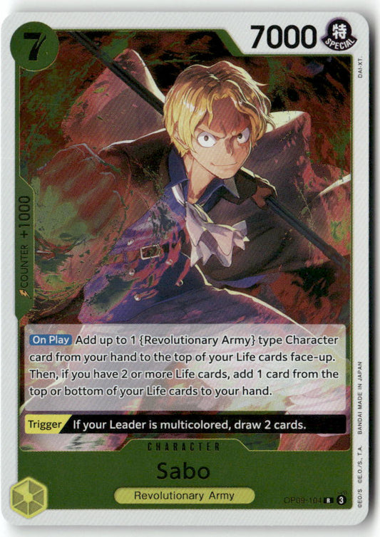 Sabo (104) R Emperors in the New World OP09-104 NM