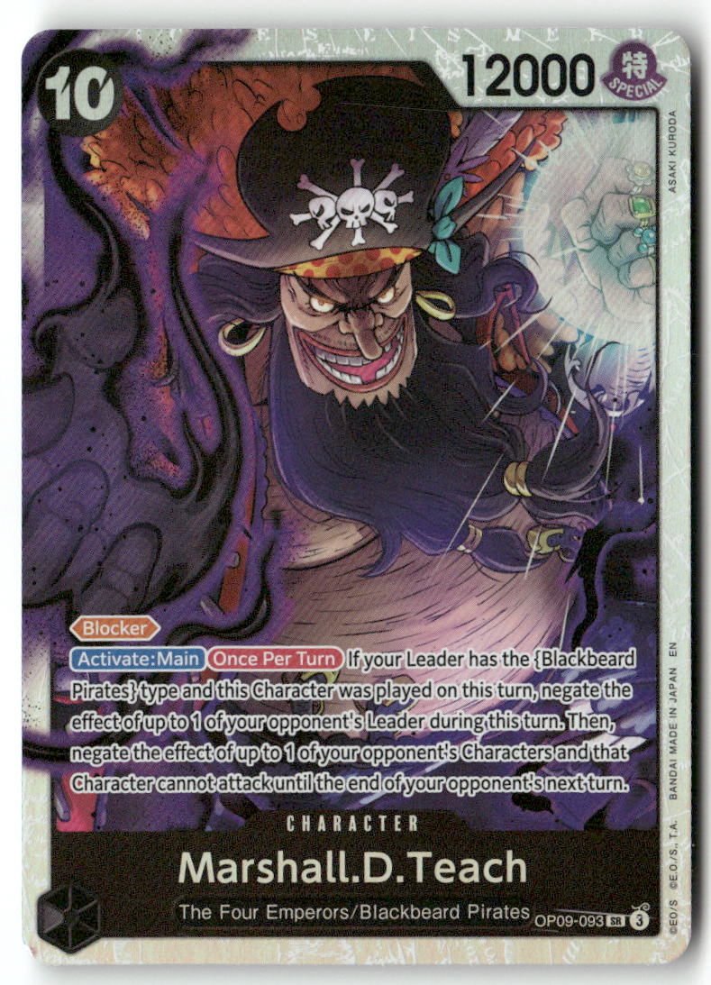 Marshall.D.Teach -  (Reprint) SR Premium Booster -The Best- Vol. 2 OP09-093 NM