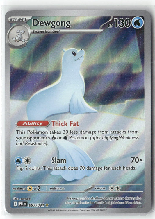 Dewgong Illustration Rare ME02: Phantasmal Flames 097/094 NM