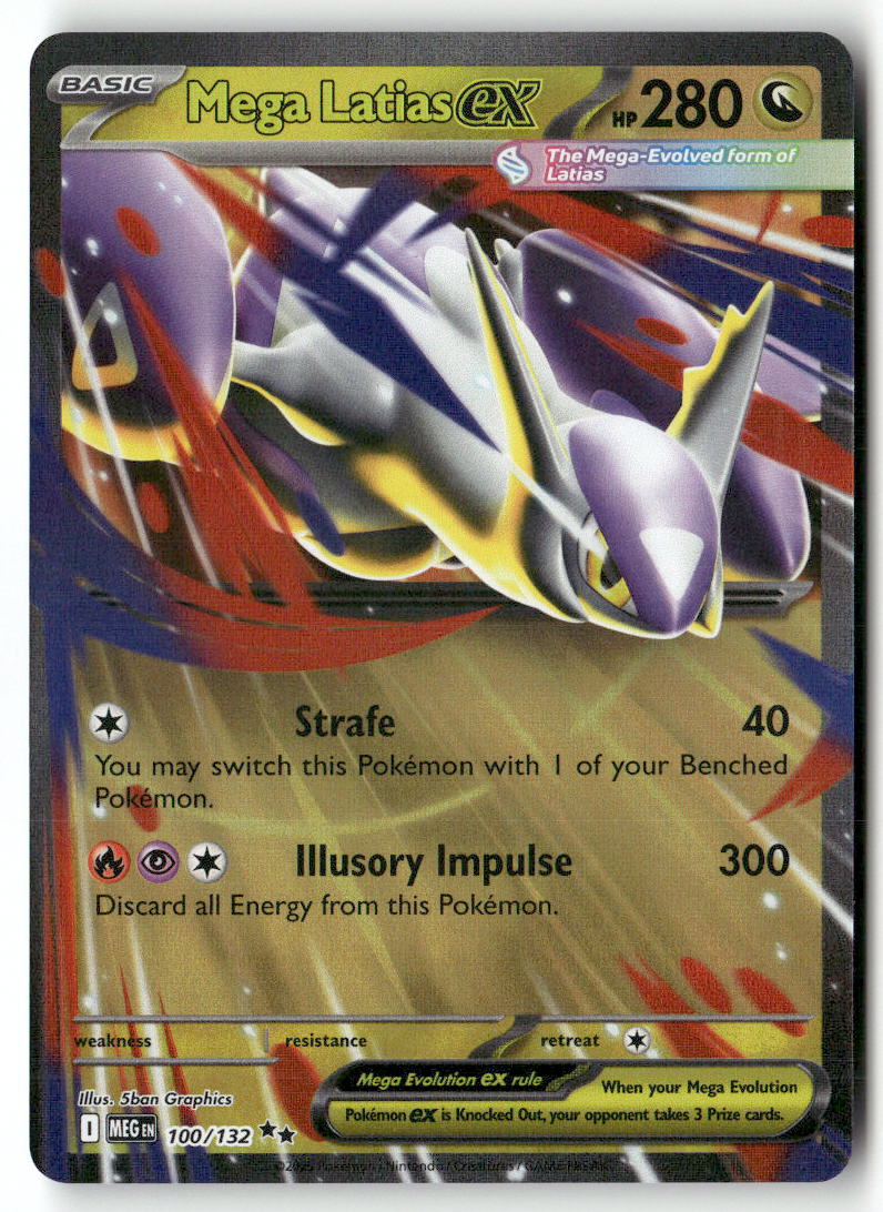 Mega Latias ex Double Rare ME01: Mega Evolution 100/132 NM